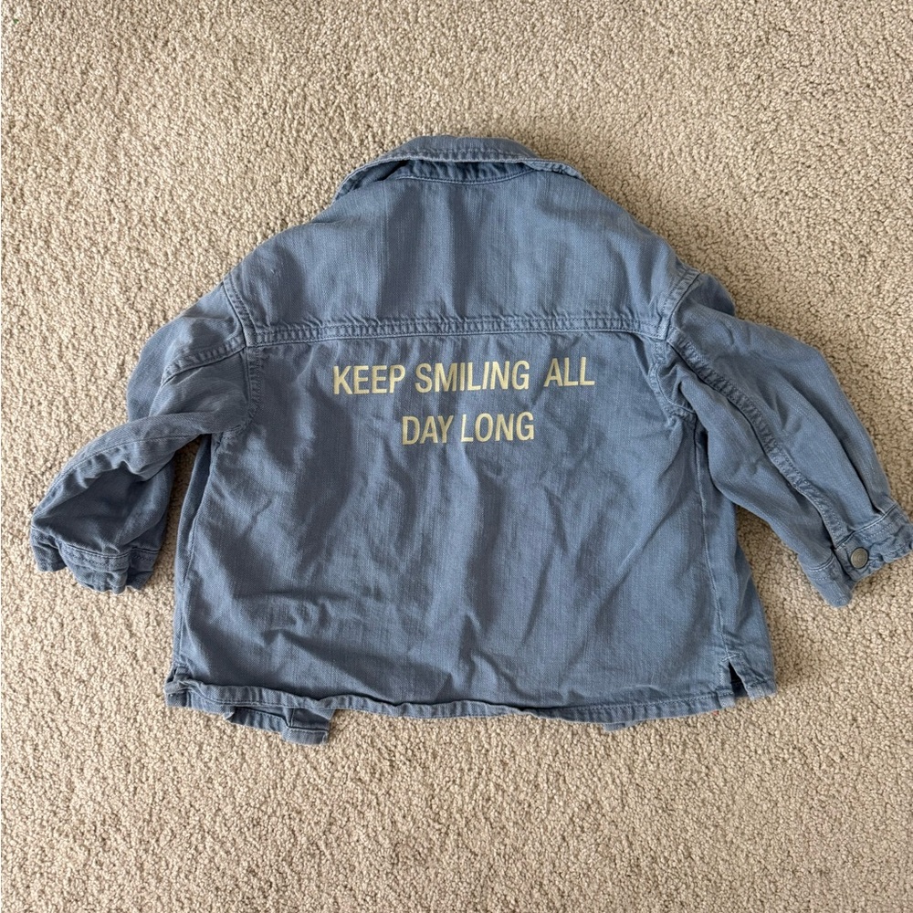 Zara Kids Light Blue Jean shirt